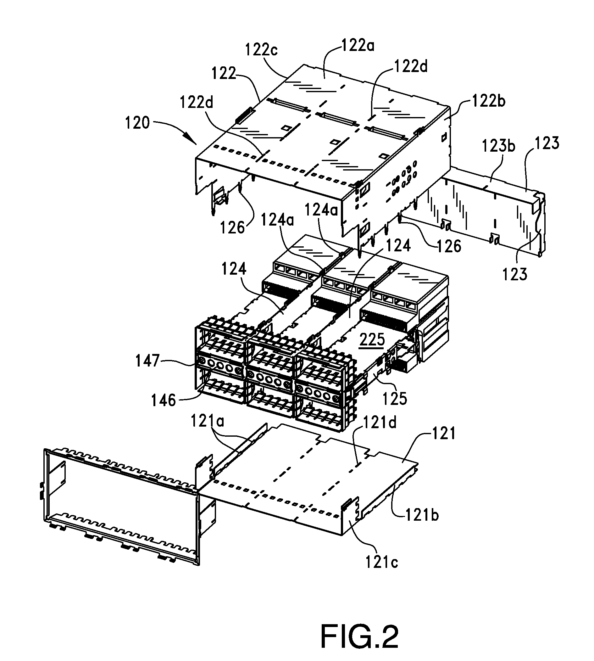 Connector assembly with improved cooling capability