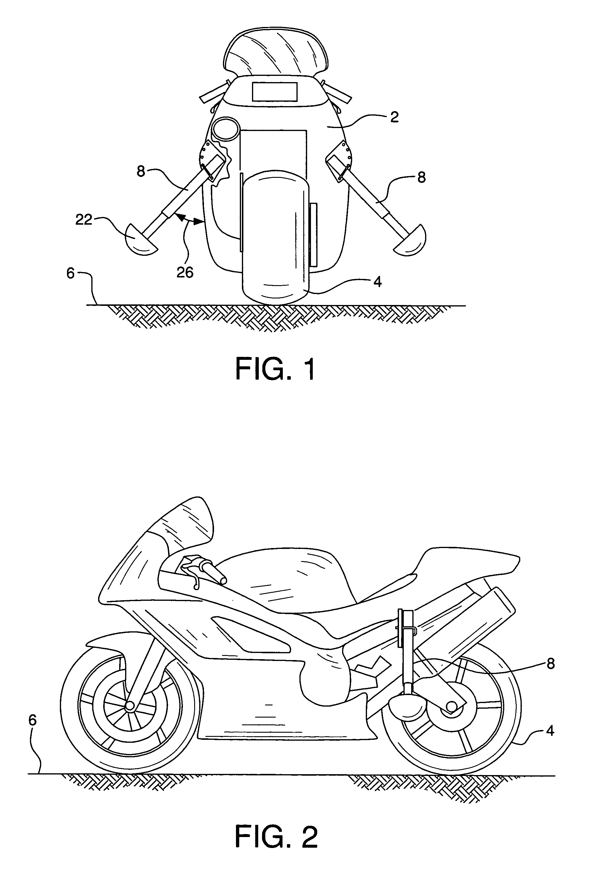 Apparatus and method for stabilizing a motorcycle during turning maneuvers