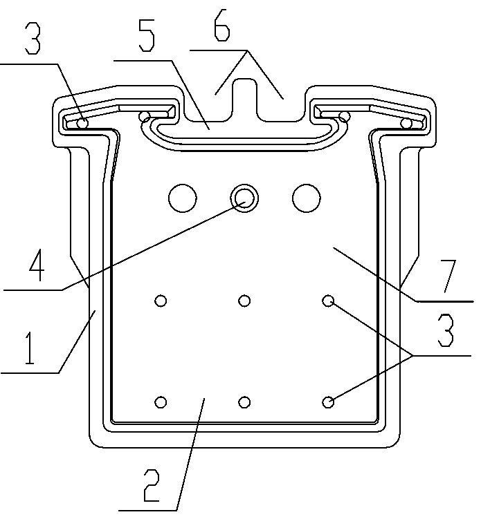 Composite copper anode mold capable of prolonging service life and production method thereof