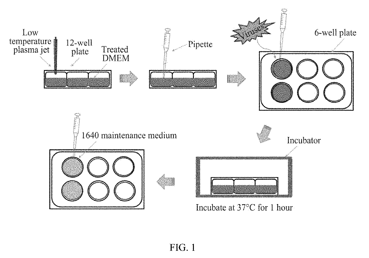 Method for promoting replication of bovine rhinotracheitis viruses using cold atmospheric plasma