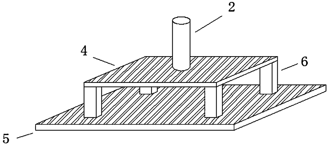 Indoor model testing device and method for influences of ground loading on existing subway tunnel