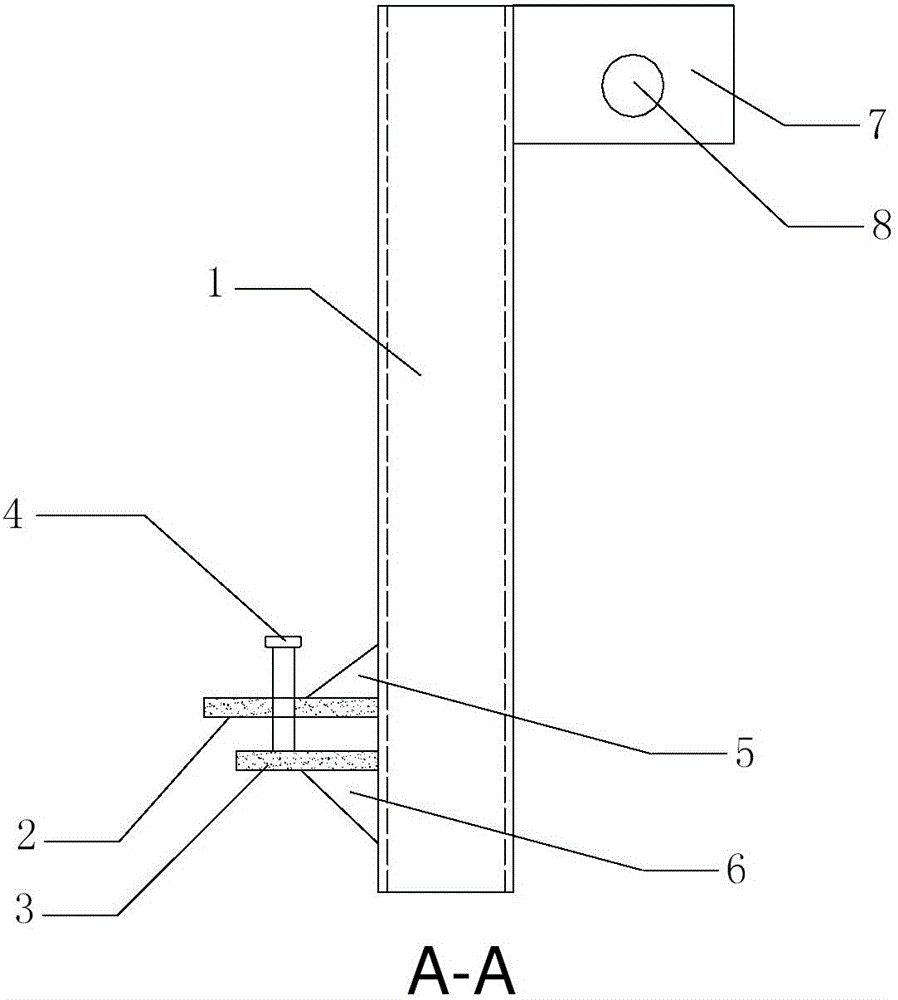 A high-altitude safety guardrail for steel structure installation and its manufacturing method