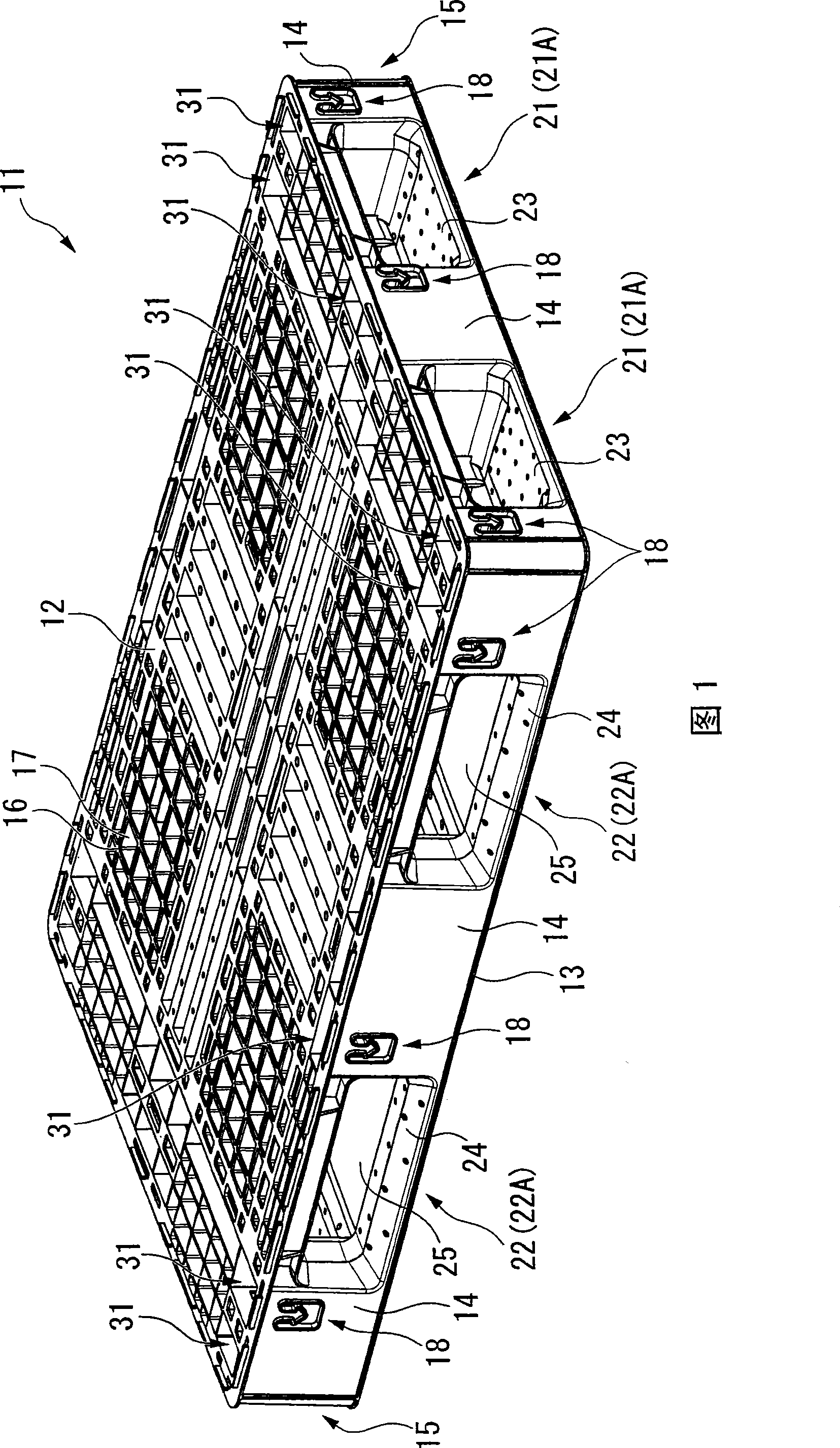 Synthetic resin pallet