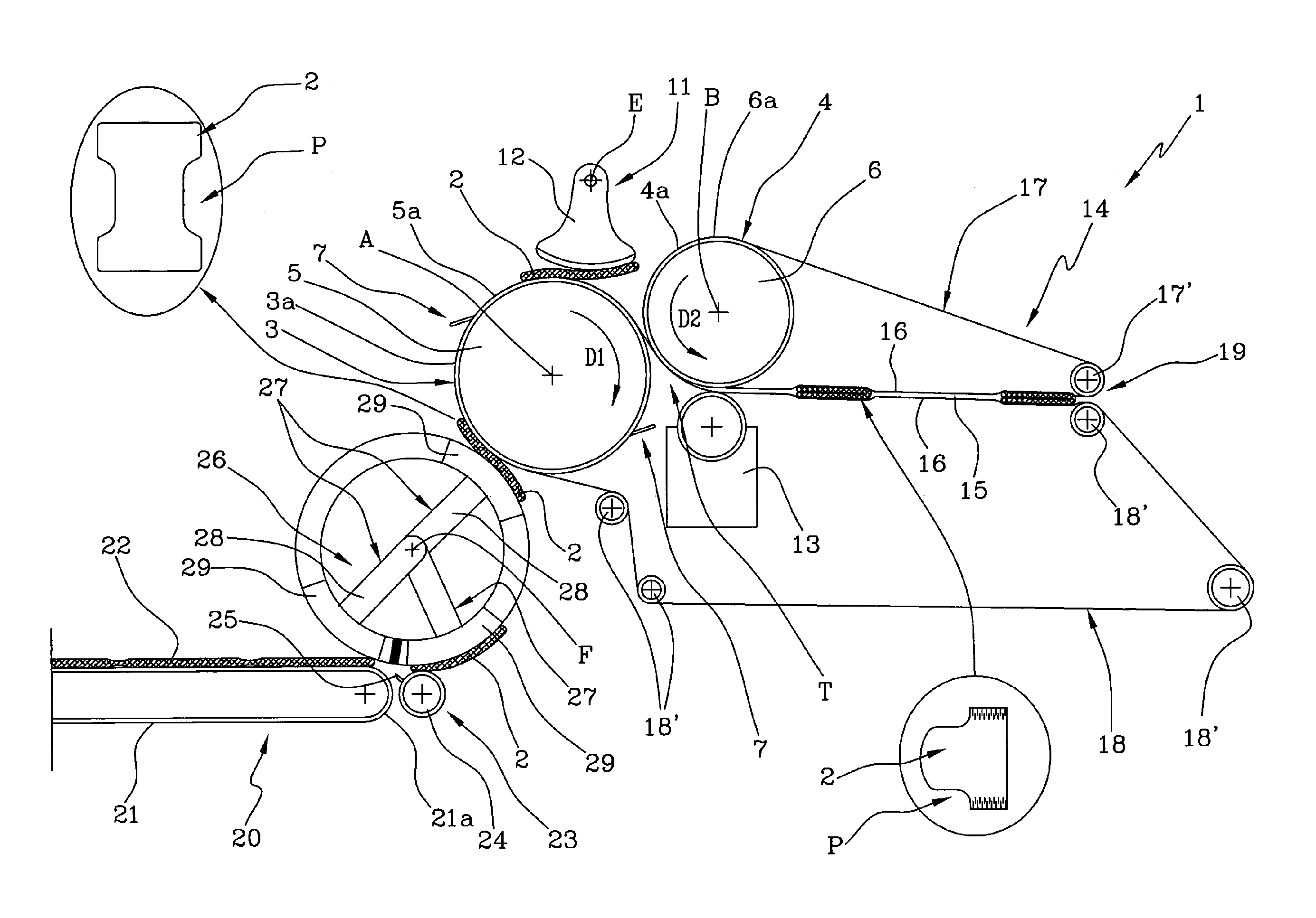 Machine and a method for folding nappy/diaper blanks