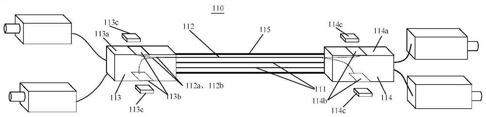 Light-emitting tracing jumper fiber system