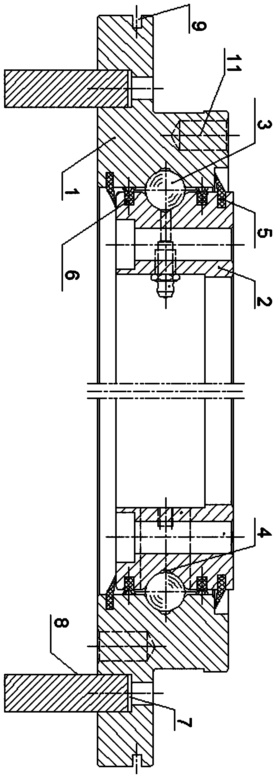 Slewing bearing for low-noise anti-invasion dust removing equipment