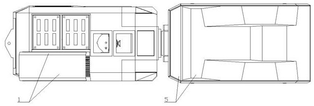 Novel underground mine transporting truck