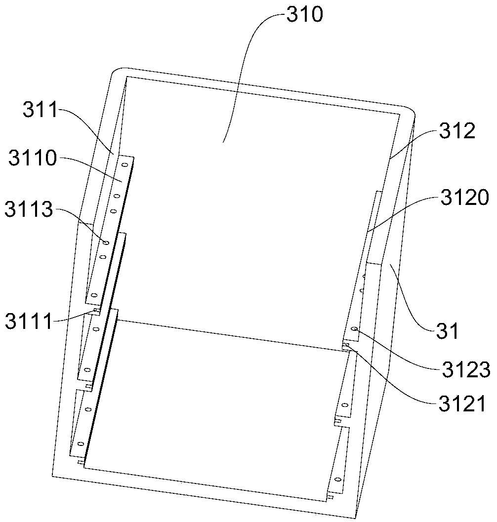 PACK box body and battery PACK system