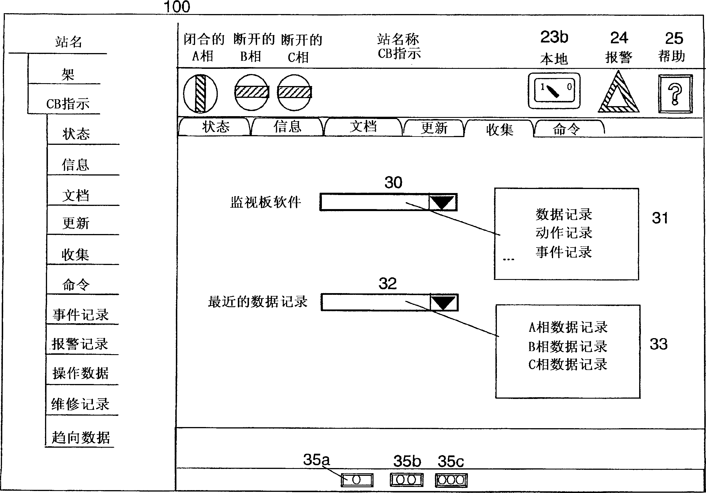 Condition monitor for an electrical distribution device