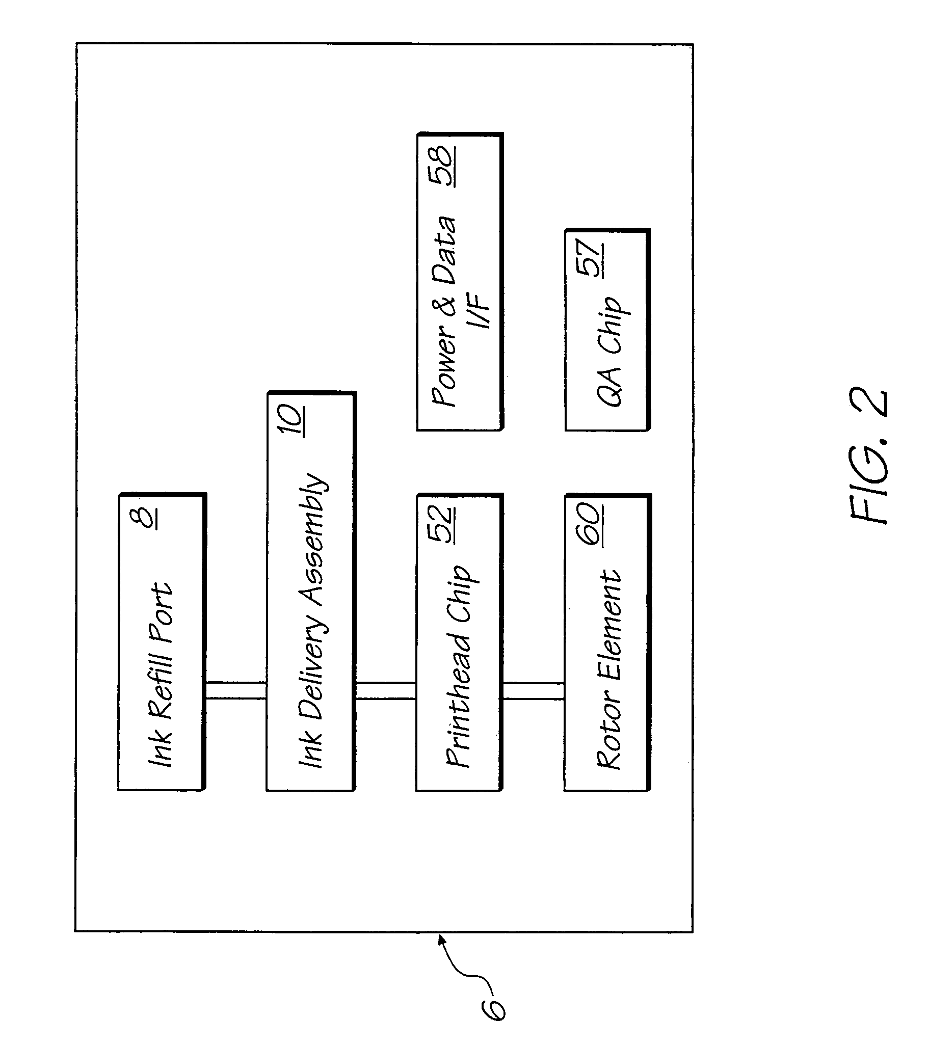 Inkjet printer cartridge with uniform compressed air distribution