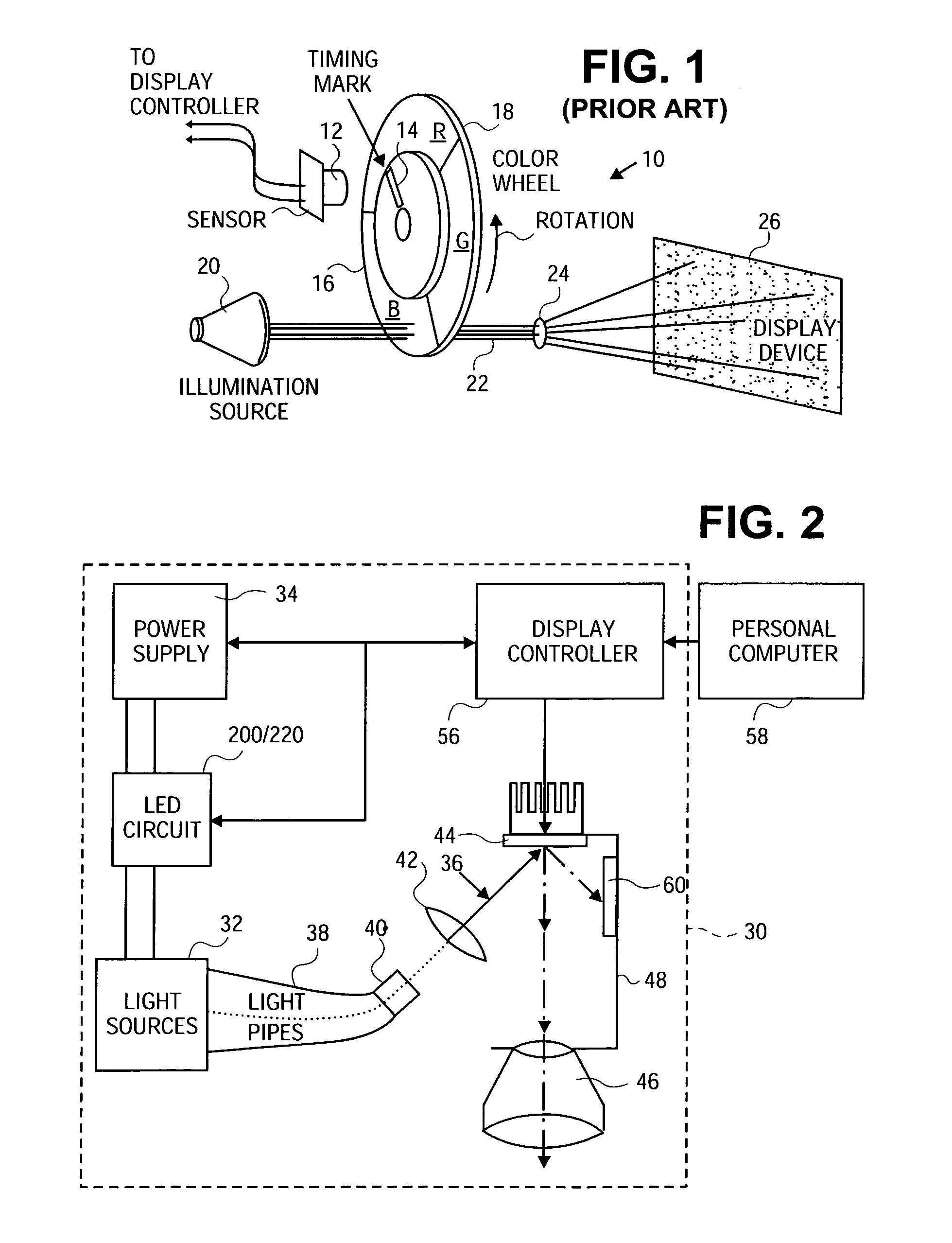 Method and apparatus for driving LED light sources for a projection display