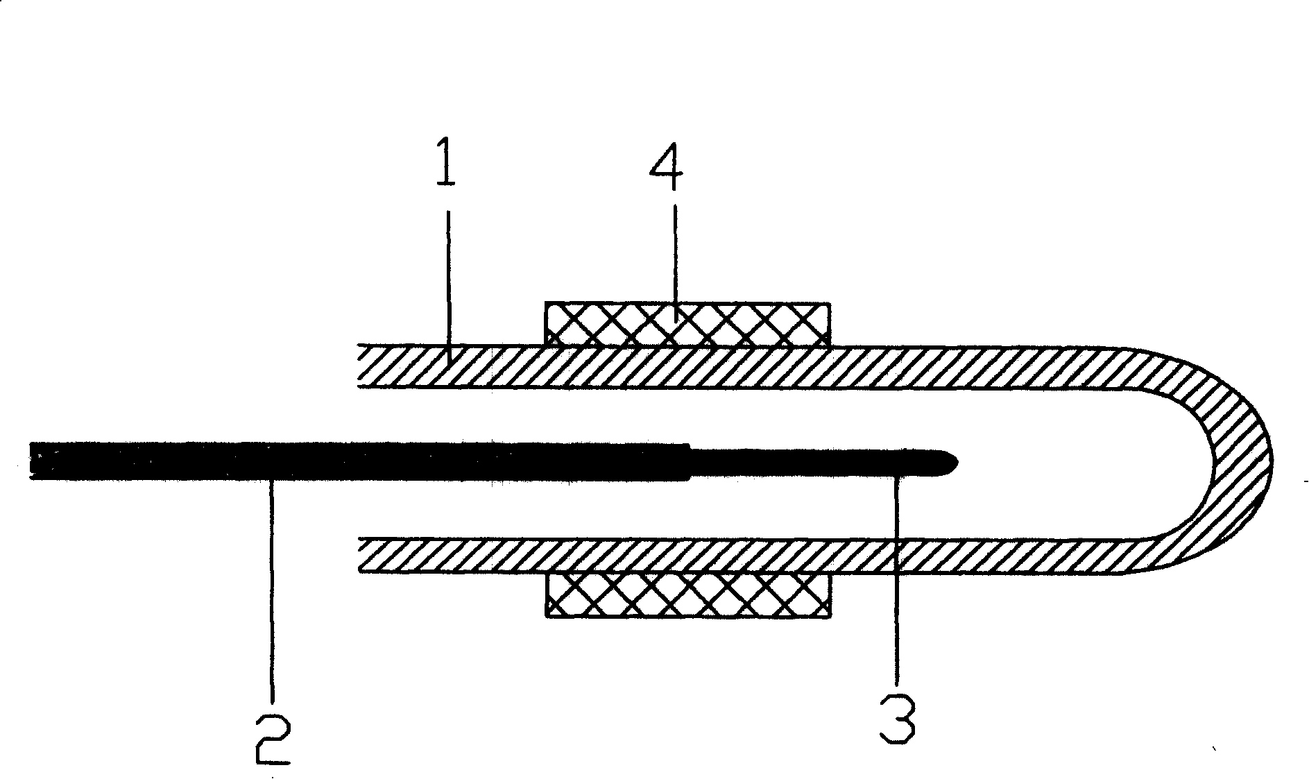 Device for posting prostate bracket made from nickel titanium