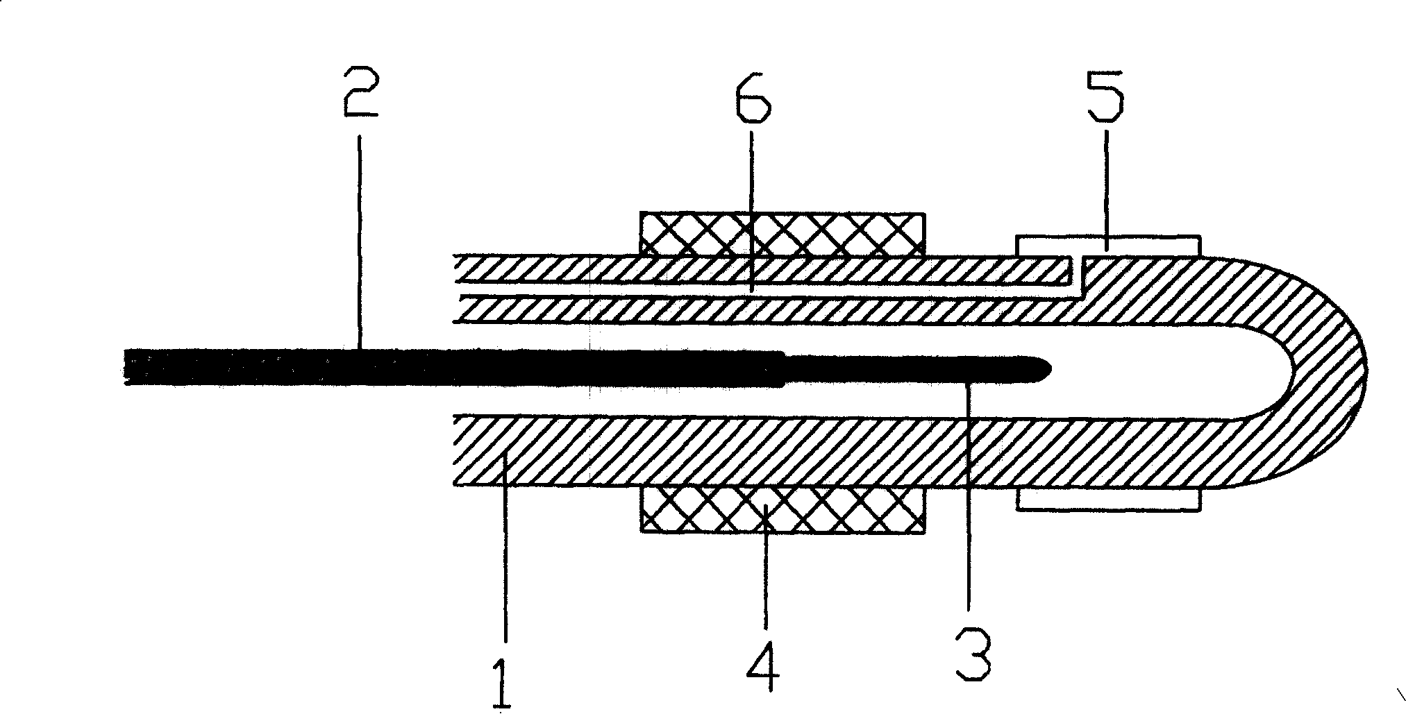 Device for posting prostate bracket made from nickel titanium