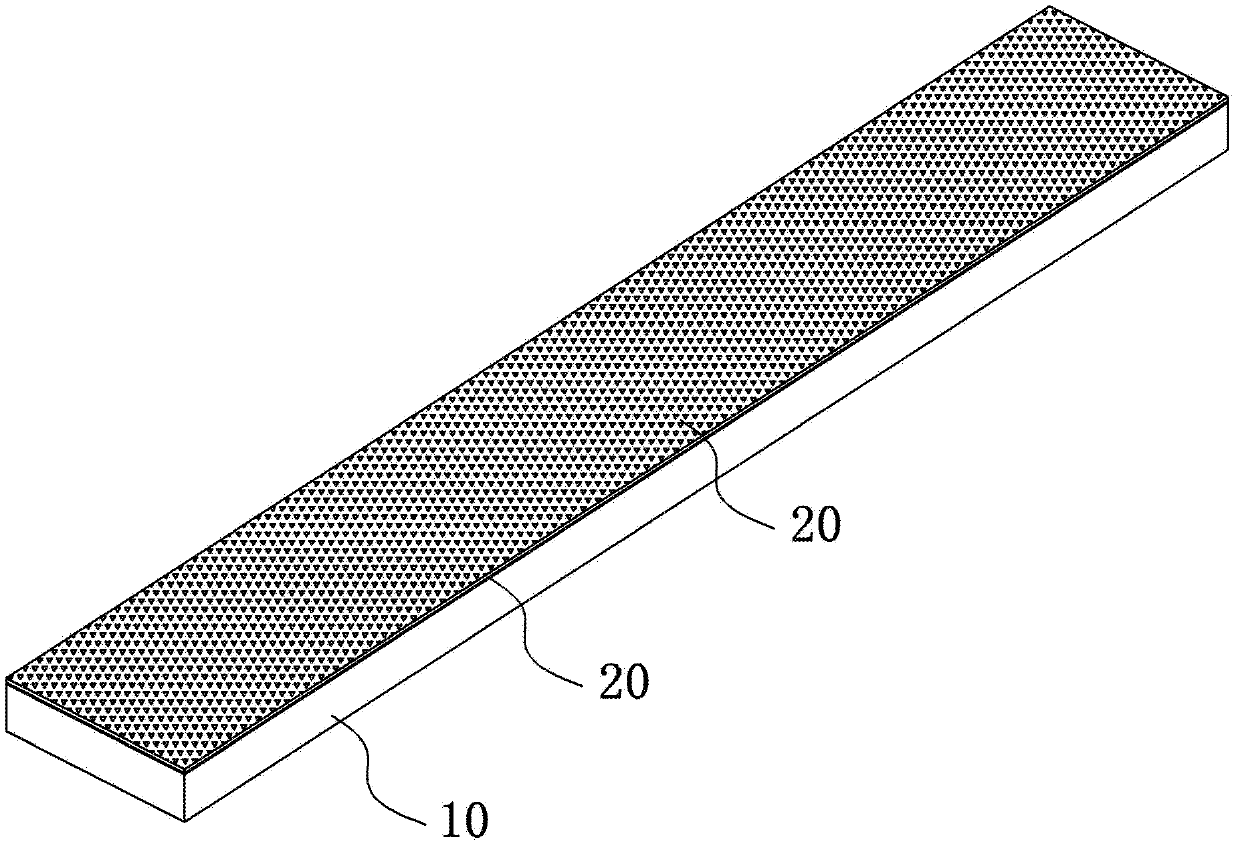 Novel wooden floor free from lock catch installation and manufacturing method thereof