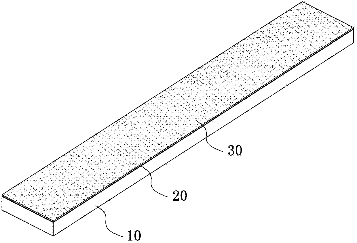 Novel wooden floor free from lock catch installation and manufacturing method thereof