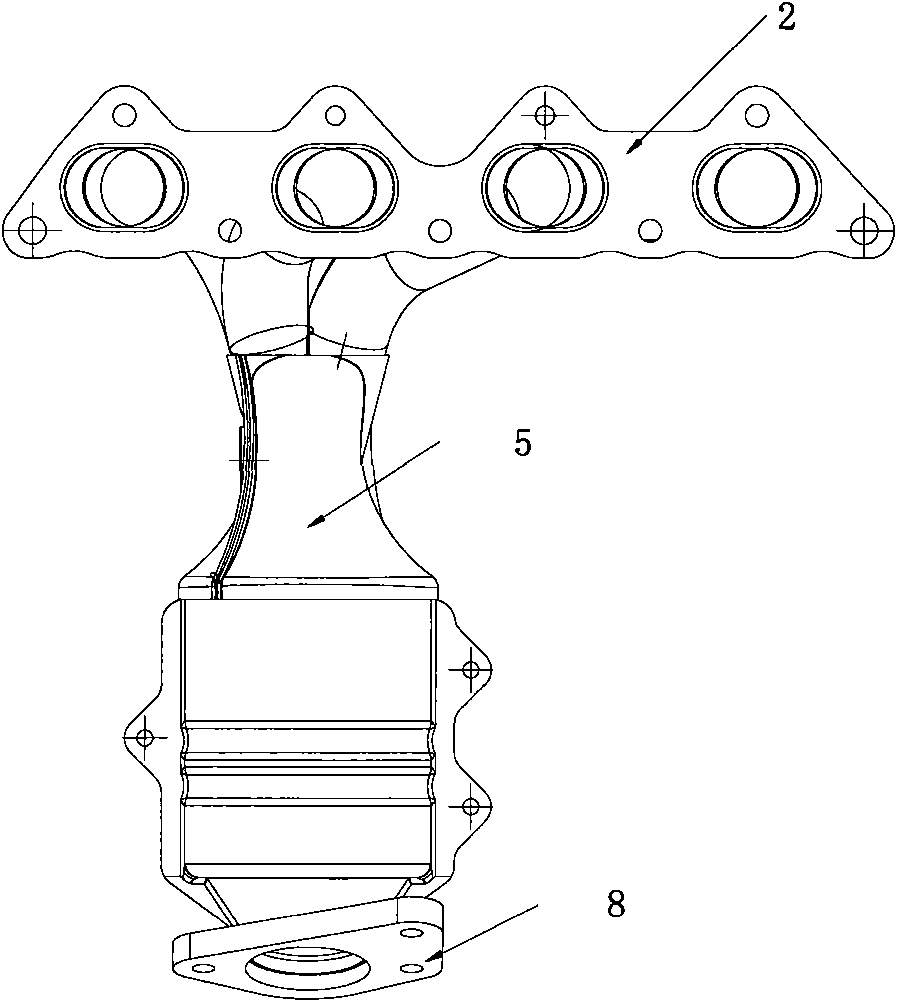 Family car exhaust manifold