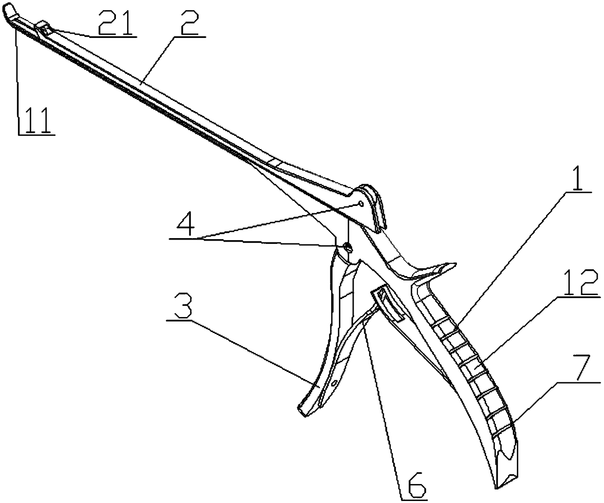 Gun-type intervertebral foramen decompression forceps