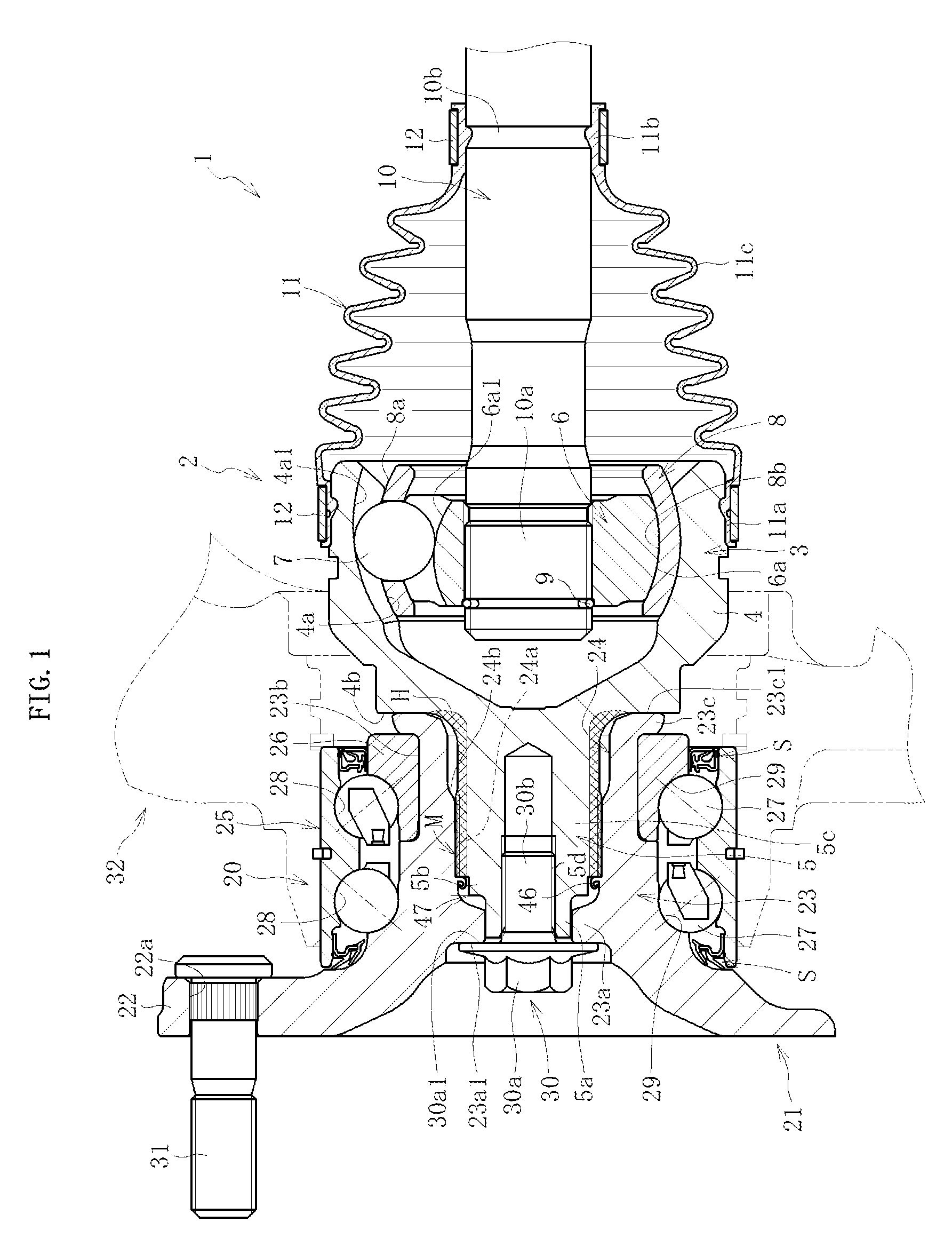 Bearing device for wheel