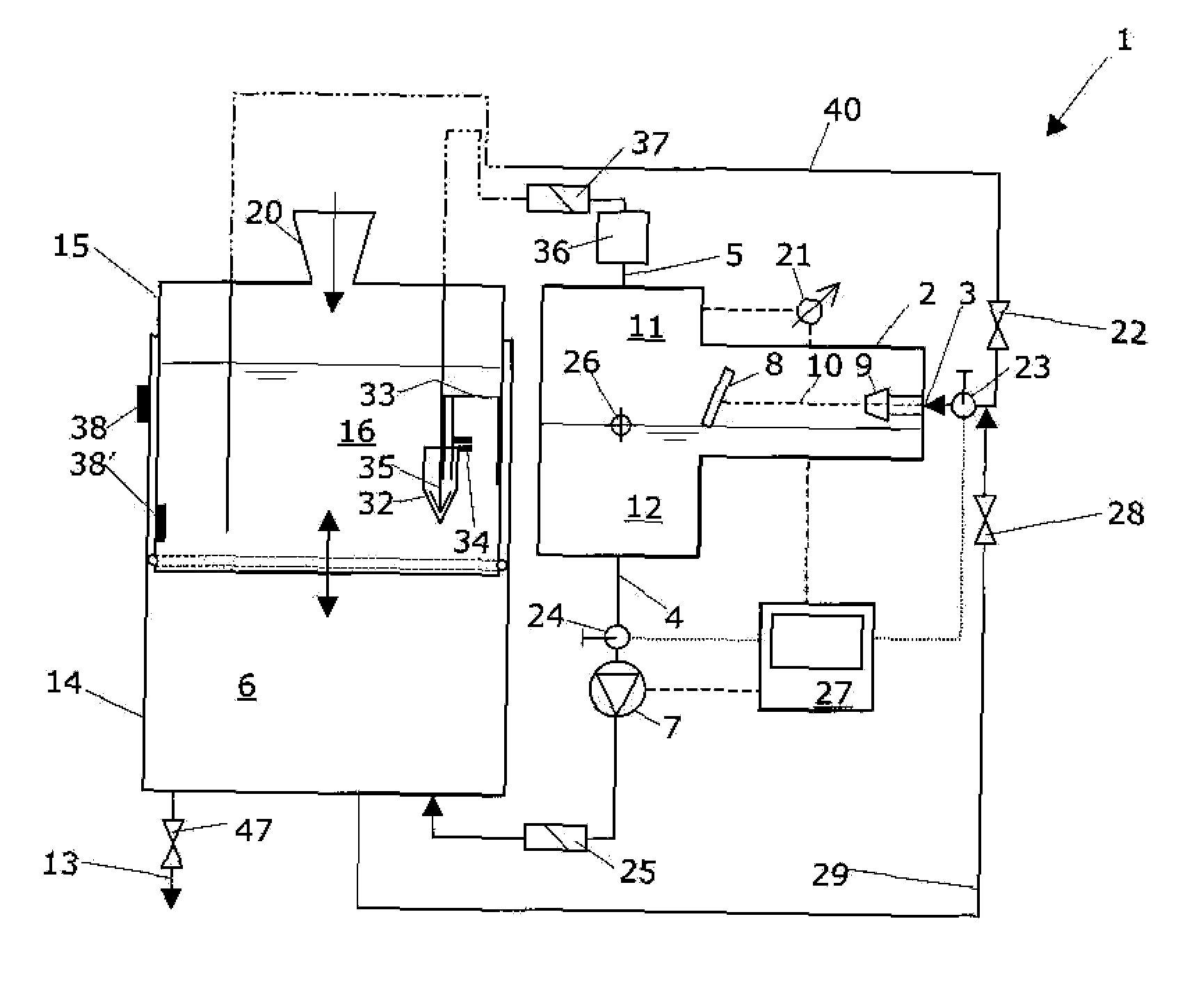 Conditioning device for liquid handling system liquids