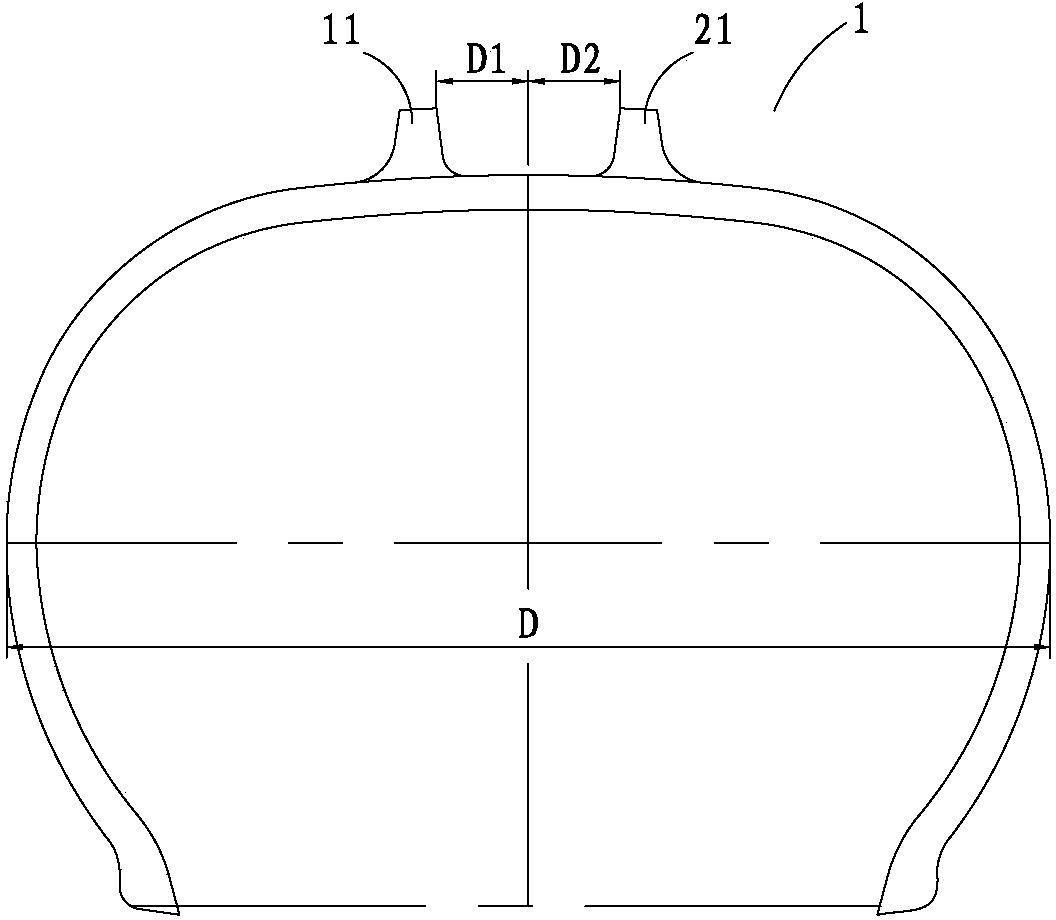 Tire tread pattern structure of all-terrain vehicle pneumatic tire