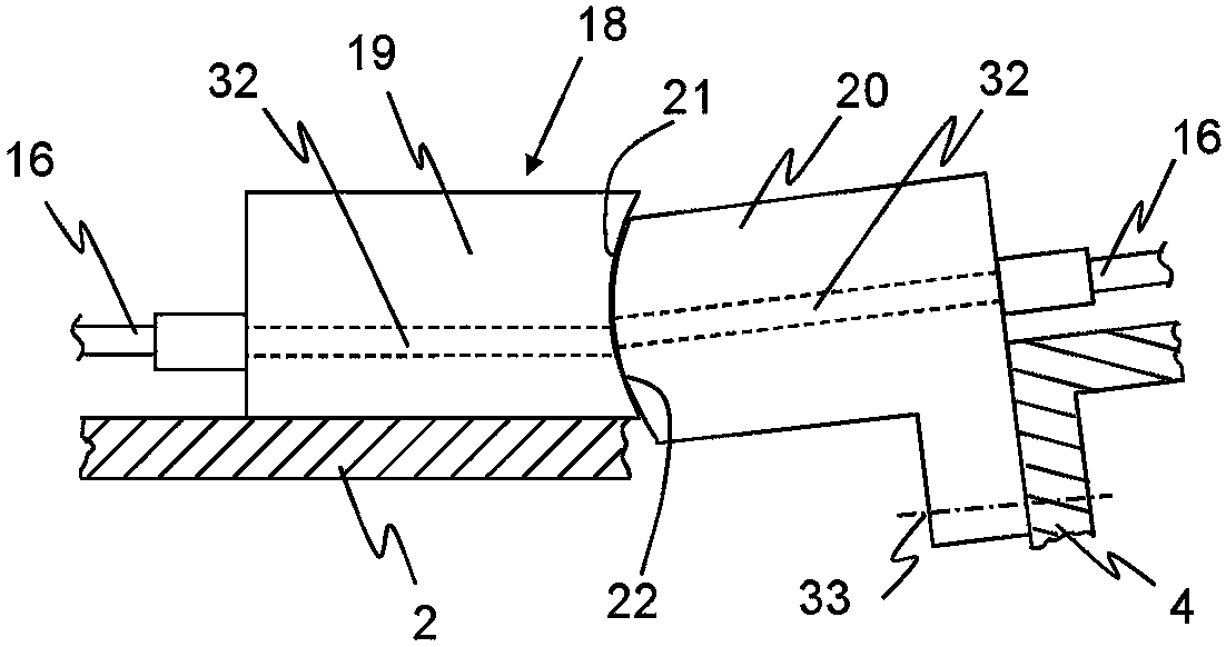 Open type spinning device having coupling device used for supply conduit