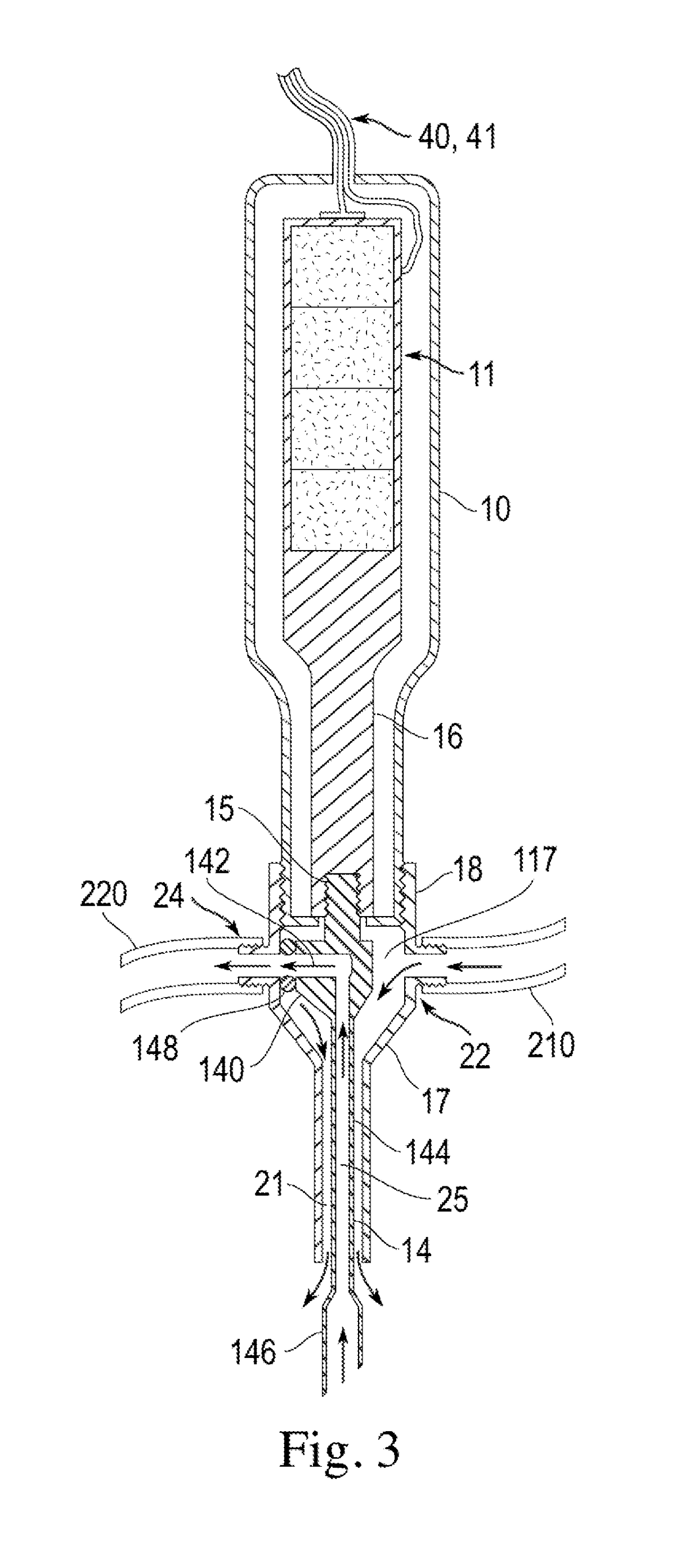 Surgical handpiece with disposable concentric lumen work tip