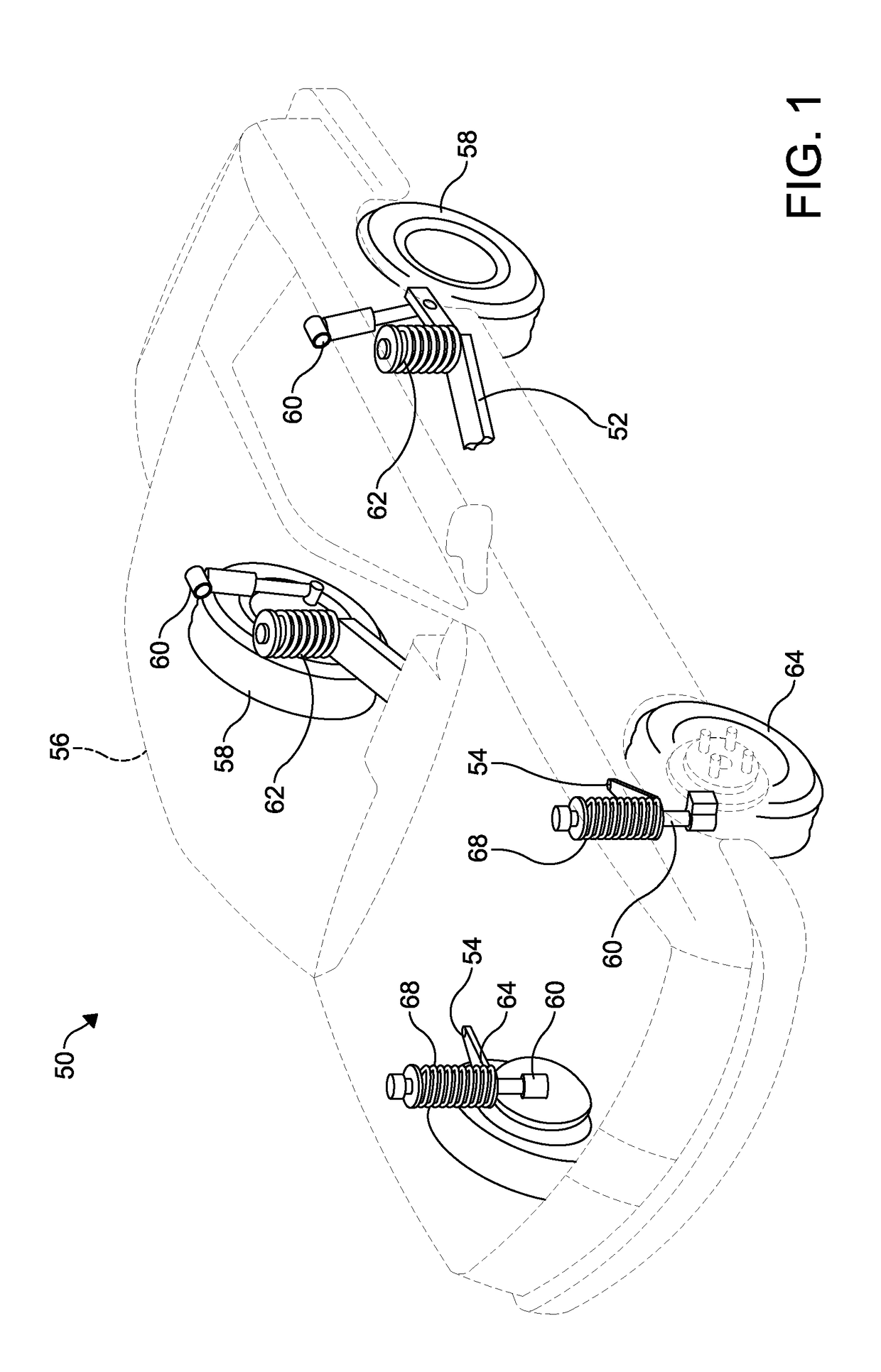 Three speed adjustable shock absorber having one or more microvalves