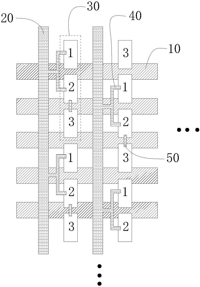 Pixel structure of liquid crystal display panel and display device
