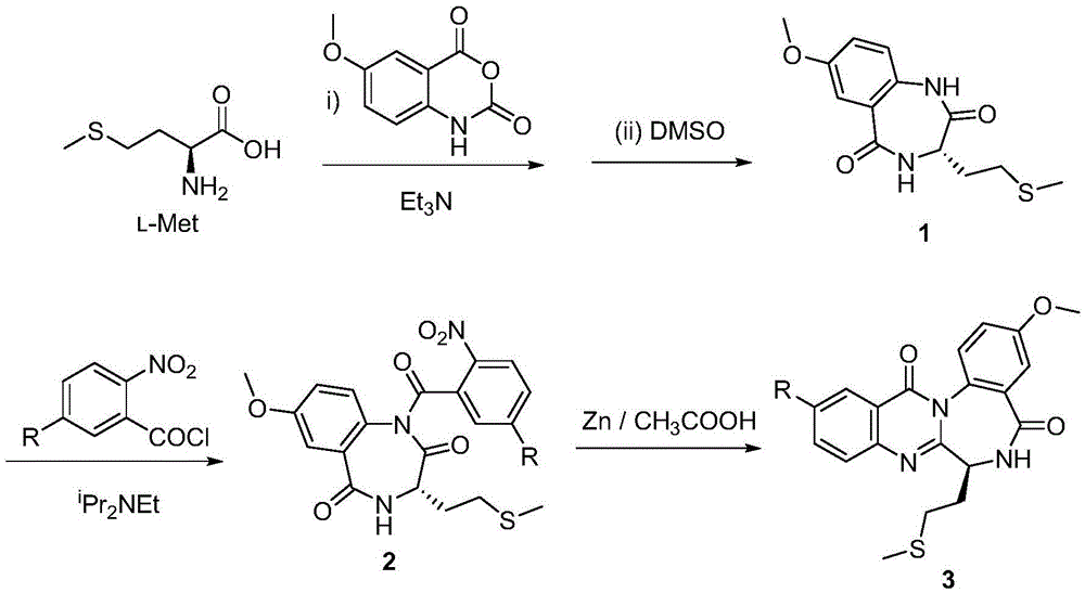 Novel gall bladder contraction poison receptor antagonist analogue and synthetic method thereof