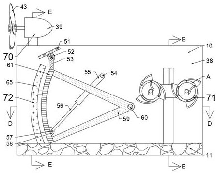 Gate device with anti-freezing and riverway sewage disposal functions