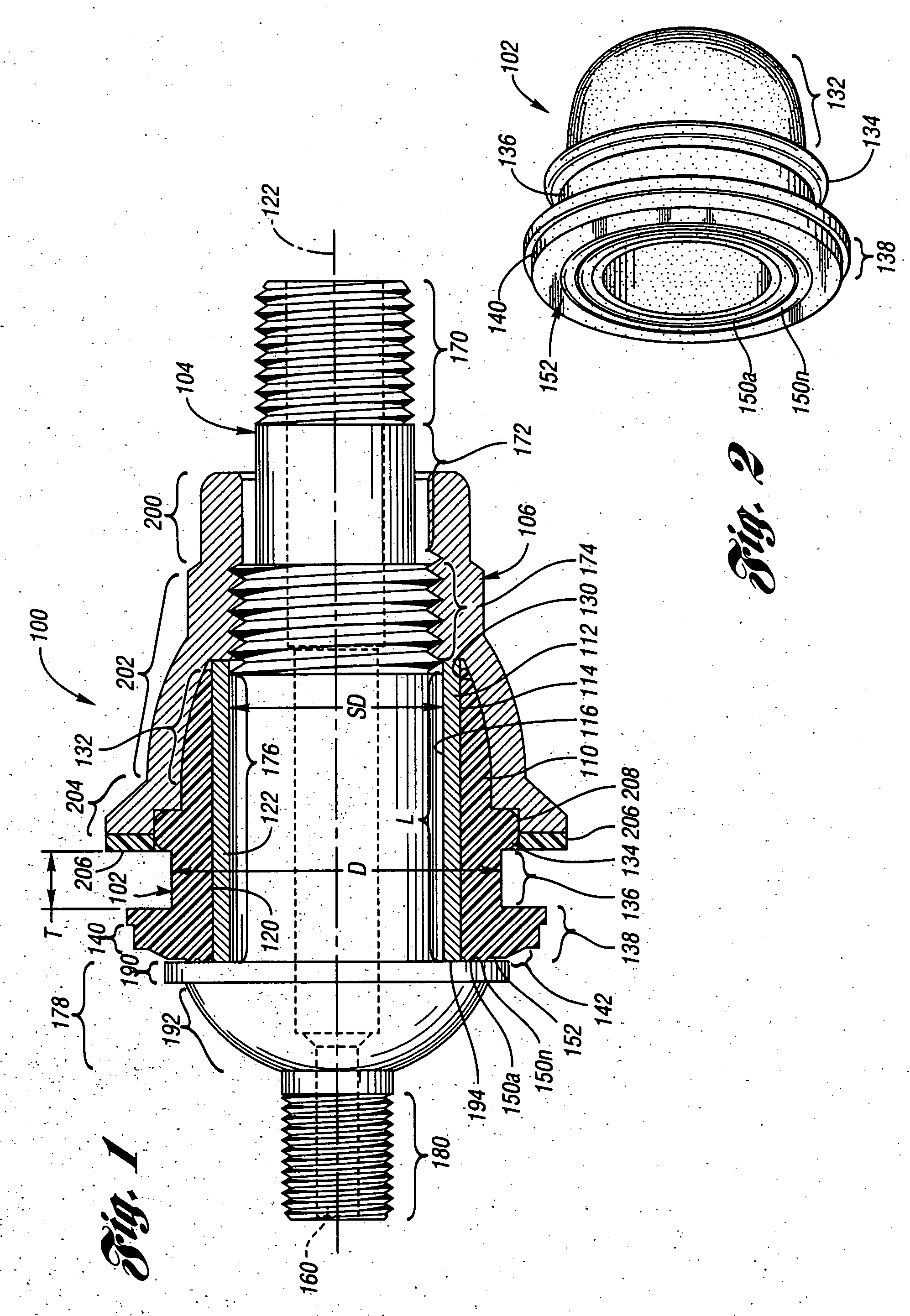 Snap-in grommet for a valve stem assembly