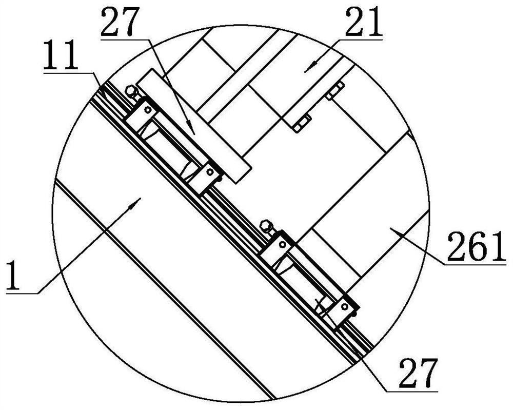 A ground anchor horse crossing construction equipment