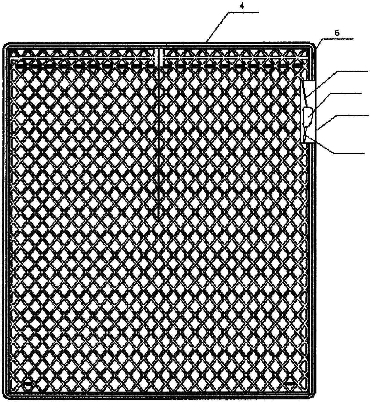 Cold and warm bed mattress