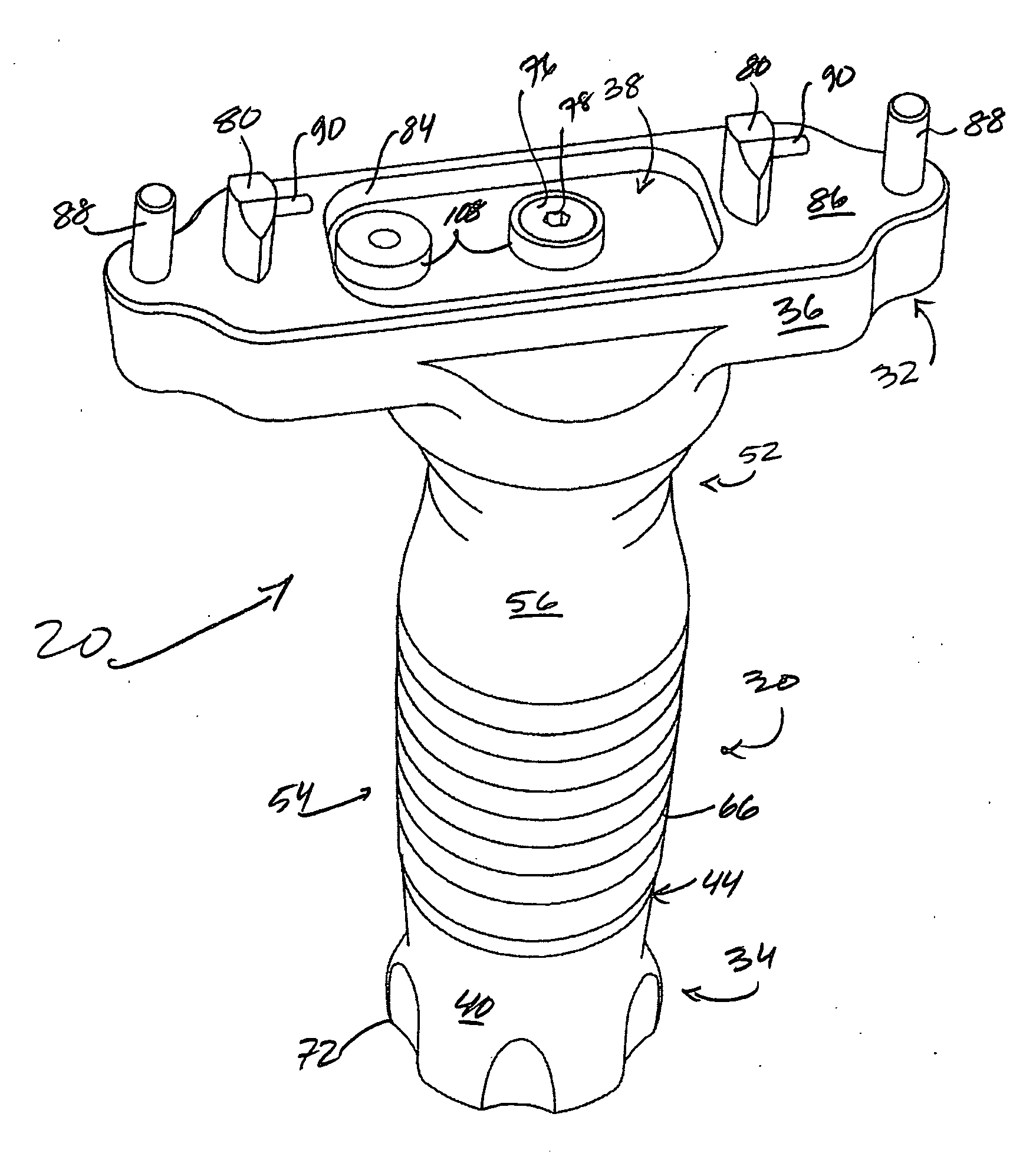 Forend grip assembly for receipt upon an unaltered host weapon