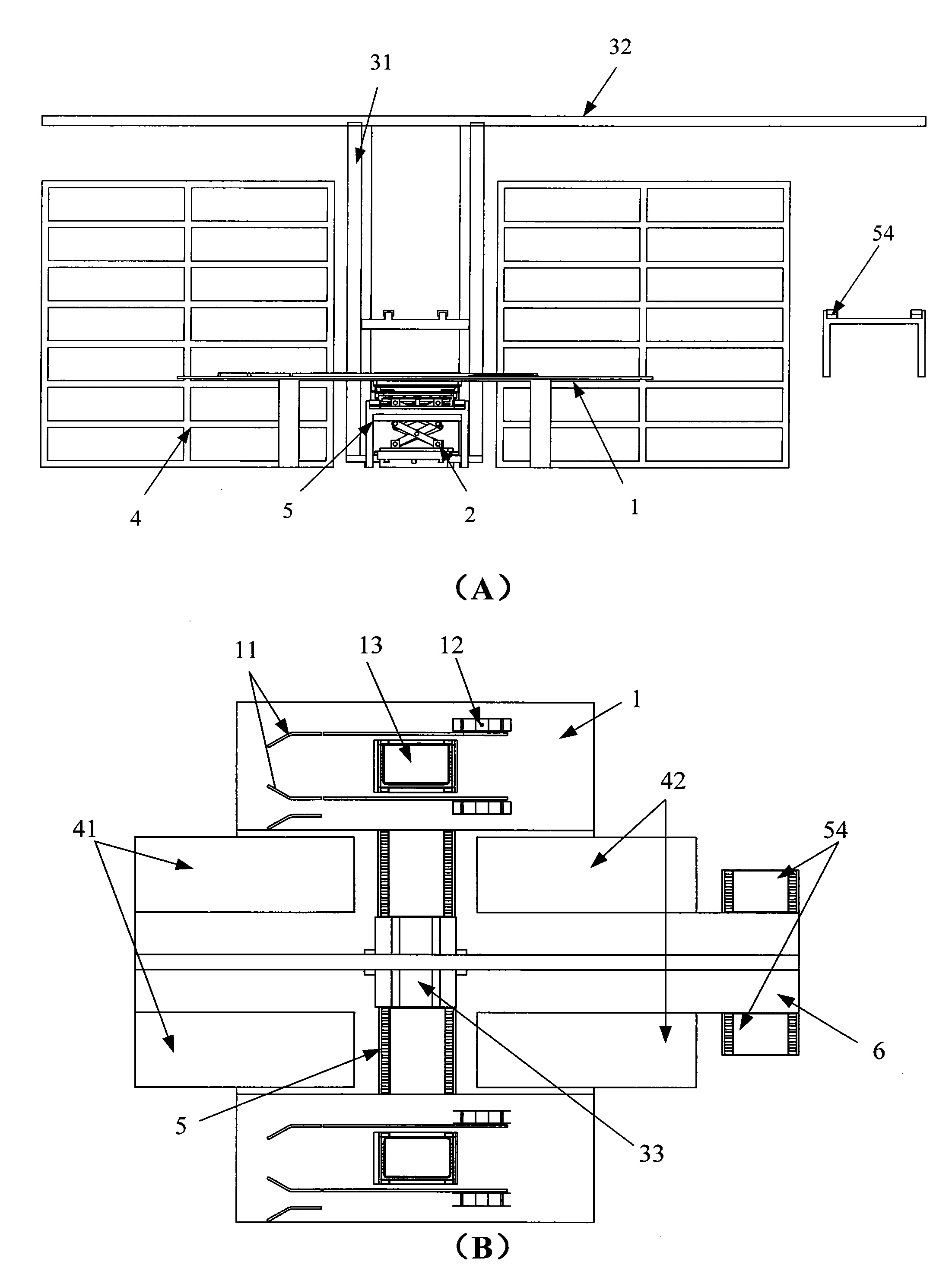 Quick replacement station for battery box of electric vehicle and battery box replacement method