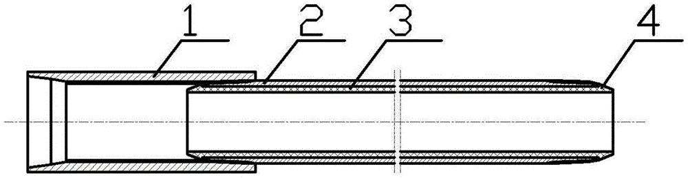 Preparation method of grafted cross-linked polyamide lined pipe and high temperature resistant lined oil extraction pipe