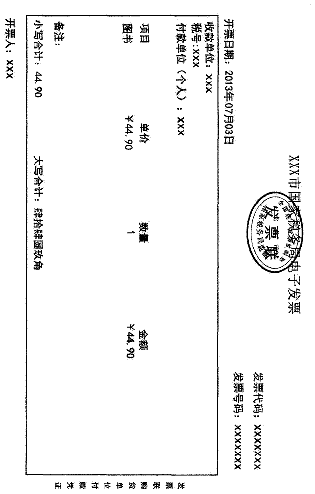 Electronic invoice generation steps and false discrimination method of electronic invoice