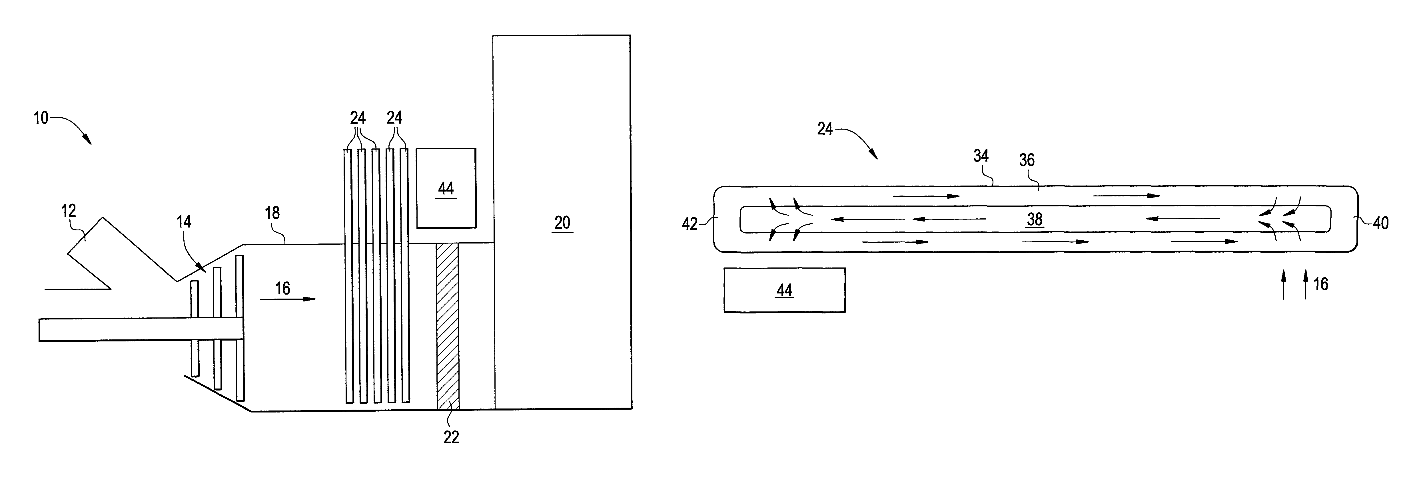 Heat pipe for removing thermal energy from exhaust gas