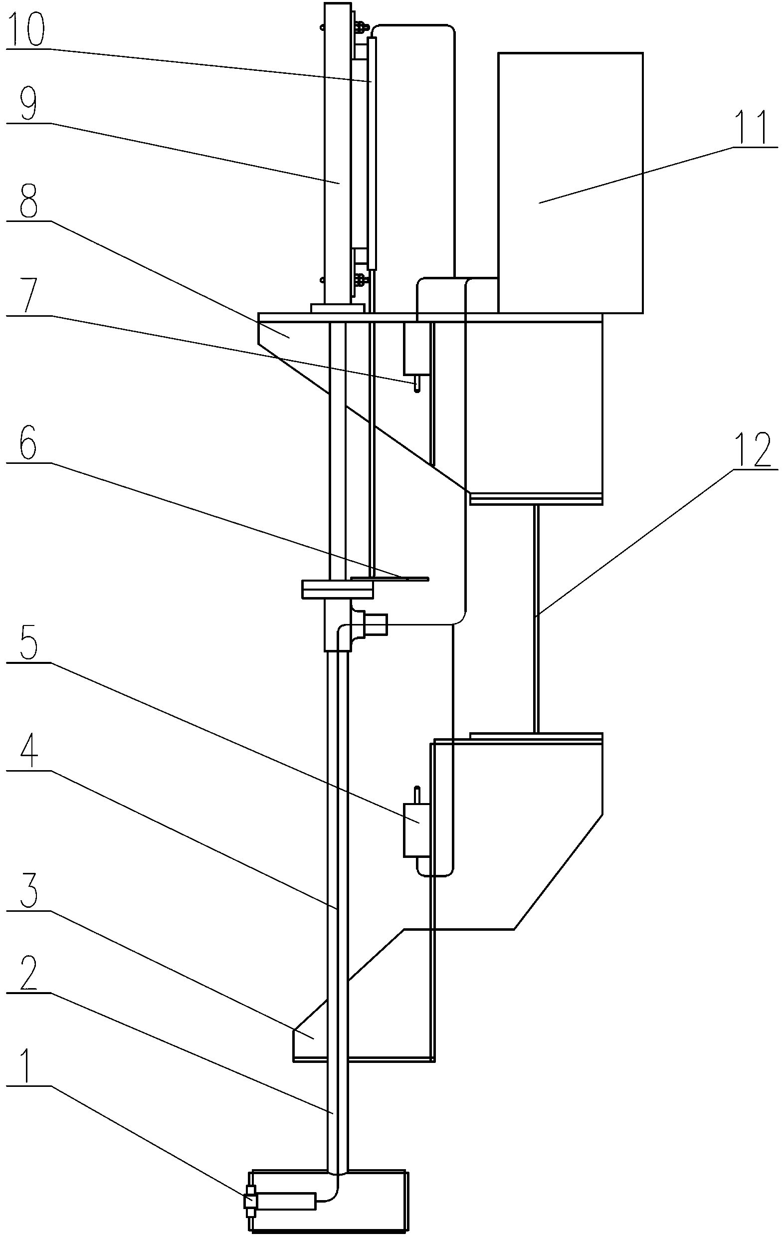 Online detection device of clear water layer thickness of concentration tank