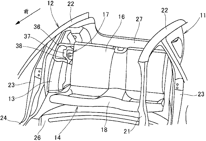 Vehicle body rear structure