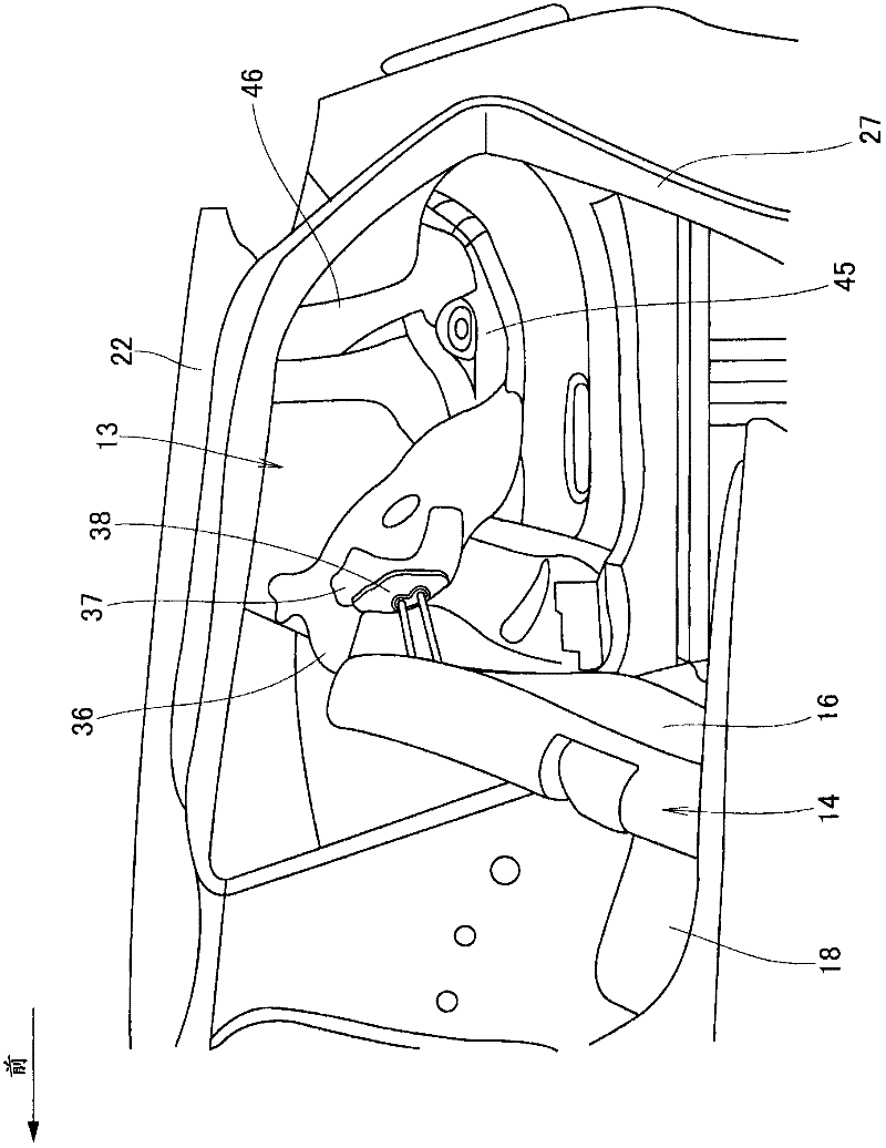 Vehicle body rear structure