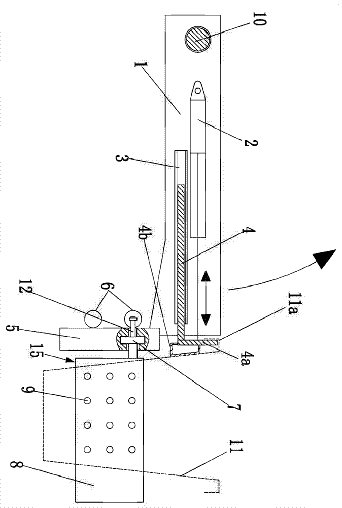 Automatic bucket holding device based on automatic positioning