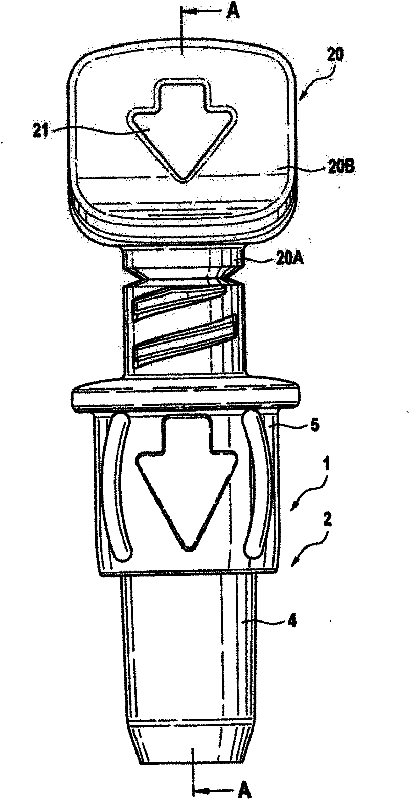 Connector having a membrane, for connecting a syringe to a container or tubing