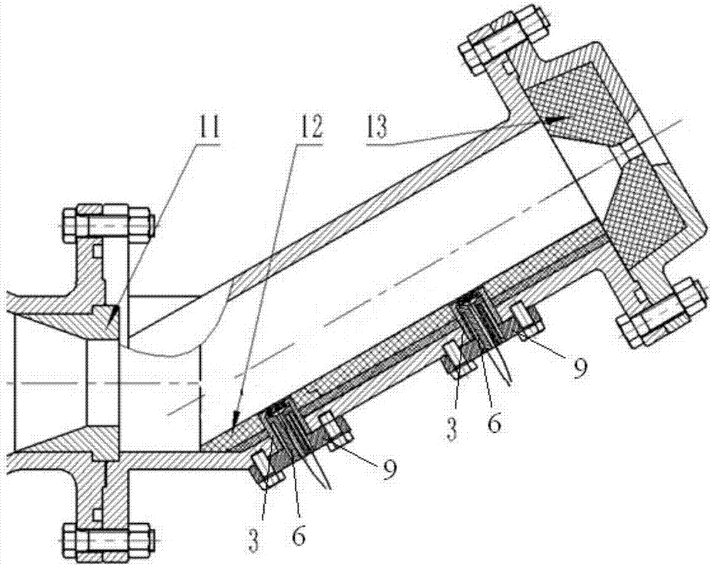 Heat-flow meter for measuring heat flux of aluminium oxide inside solid rocket engine dynamically in real-time