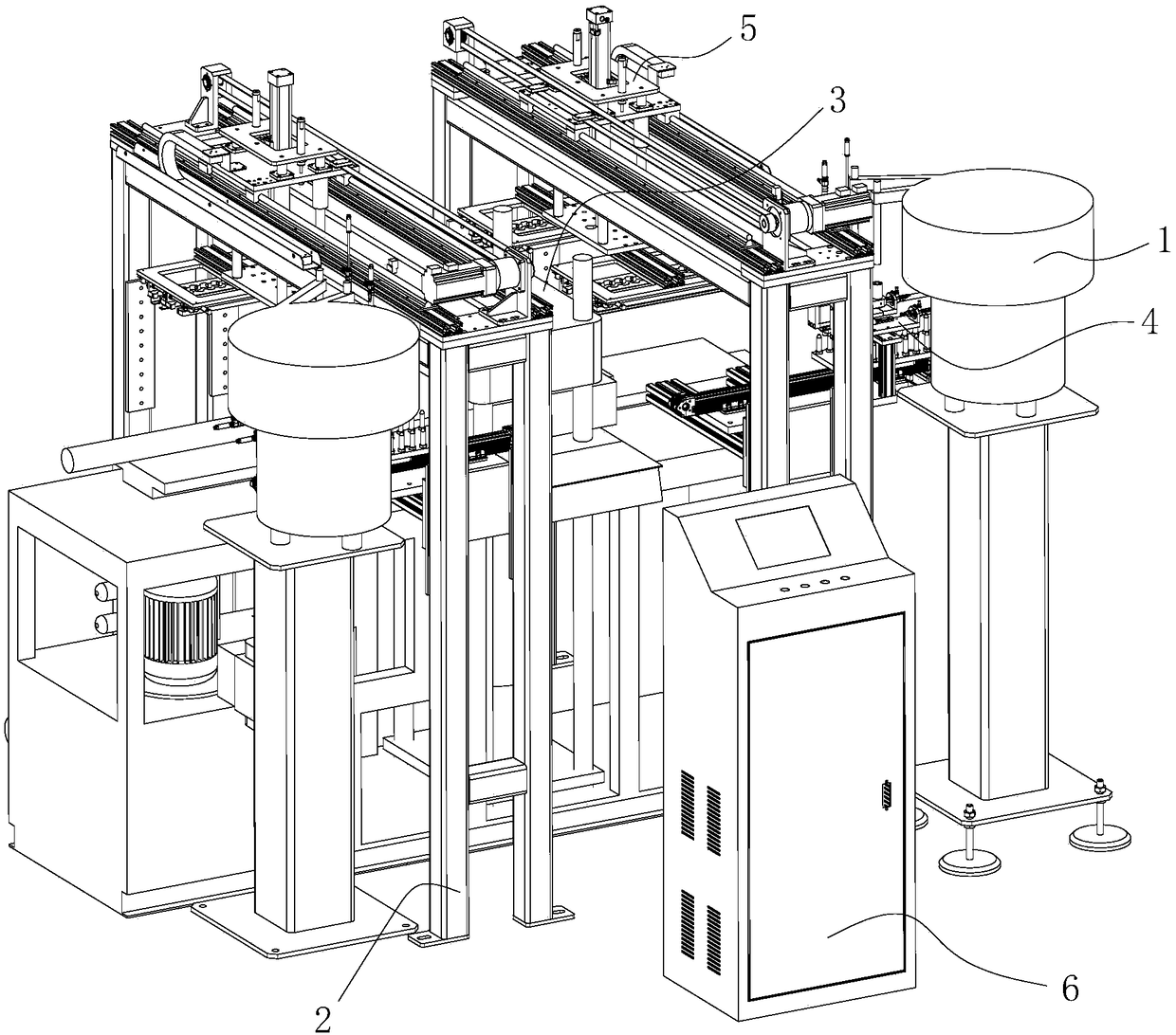 Automatic equipment of vertical tubular shoulder injection