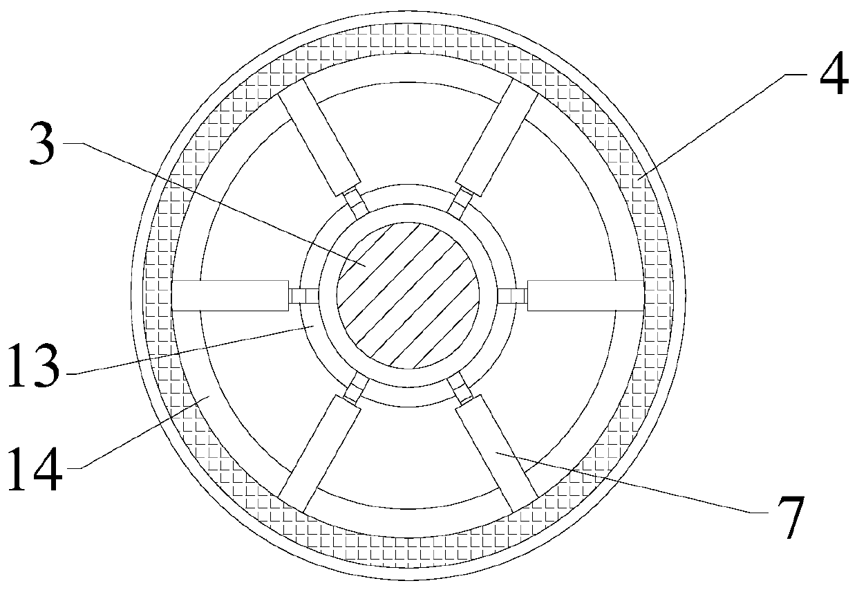 Semi-active negative rigidity multidimensional vibration damping device