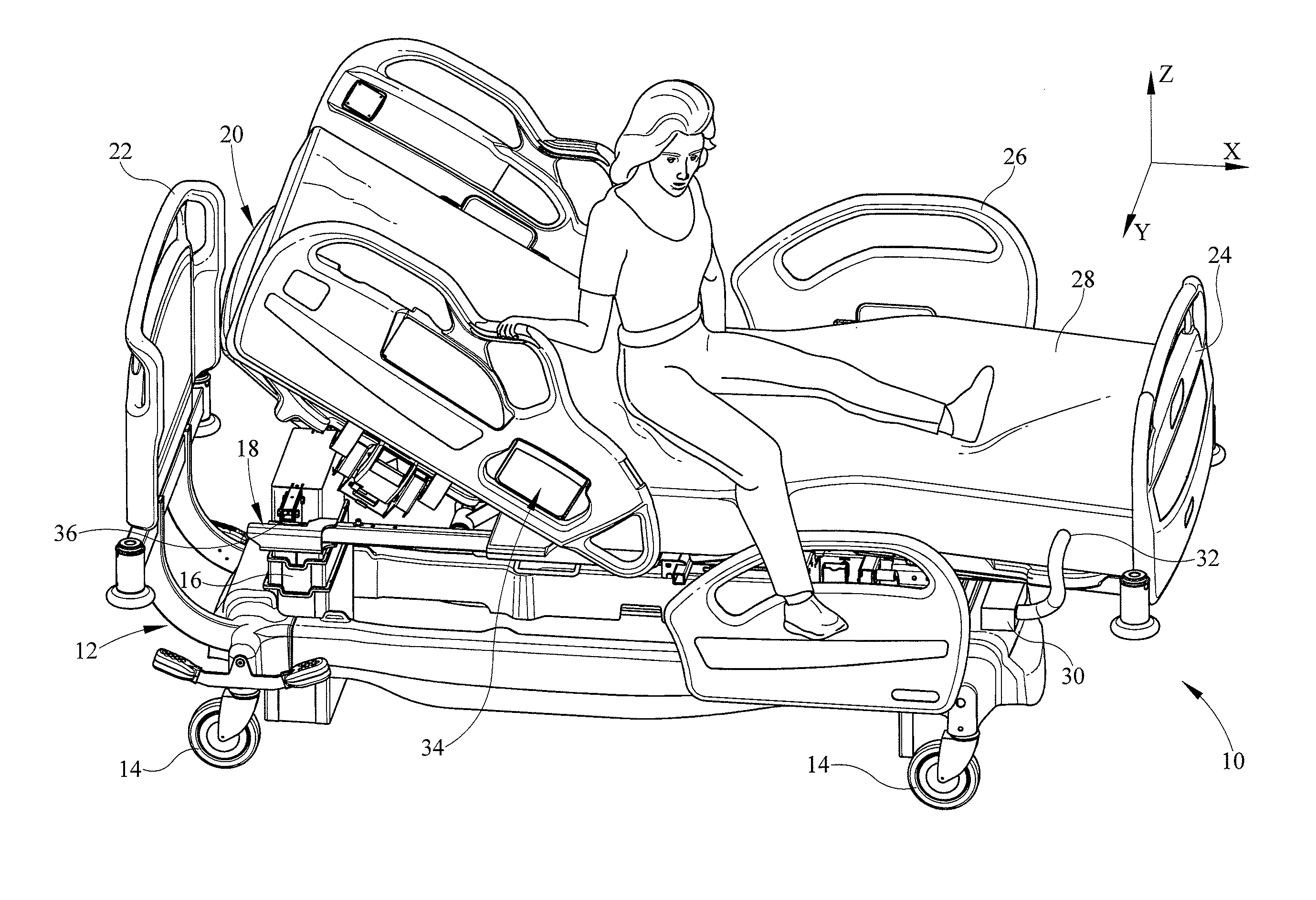 Bed load cell based physiological sensing systems and methods