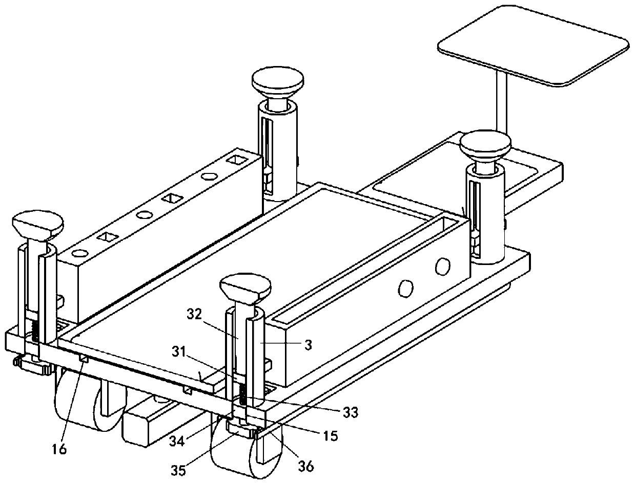 Safety trolley for automobile chassis maintenance