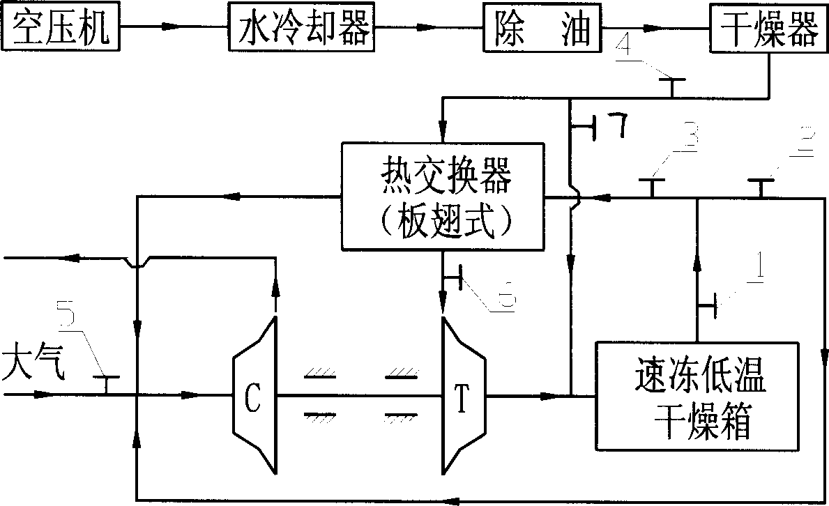 Method and apparatus for cryogenic fast freezing preservation and refrigerating dry of Chinese medicines and food