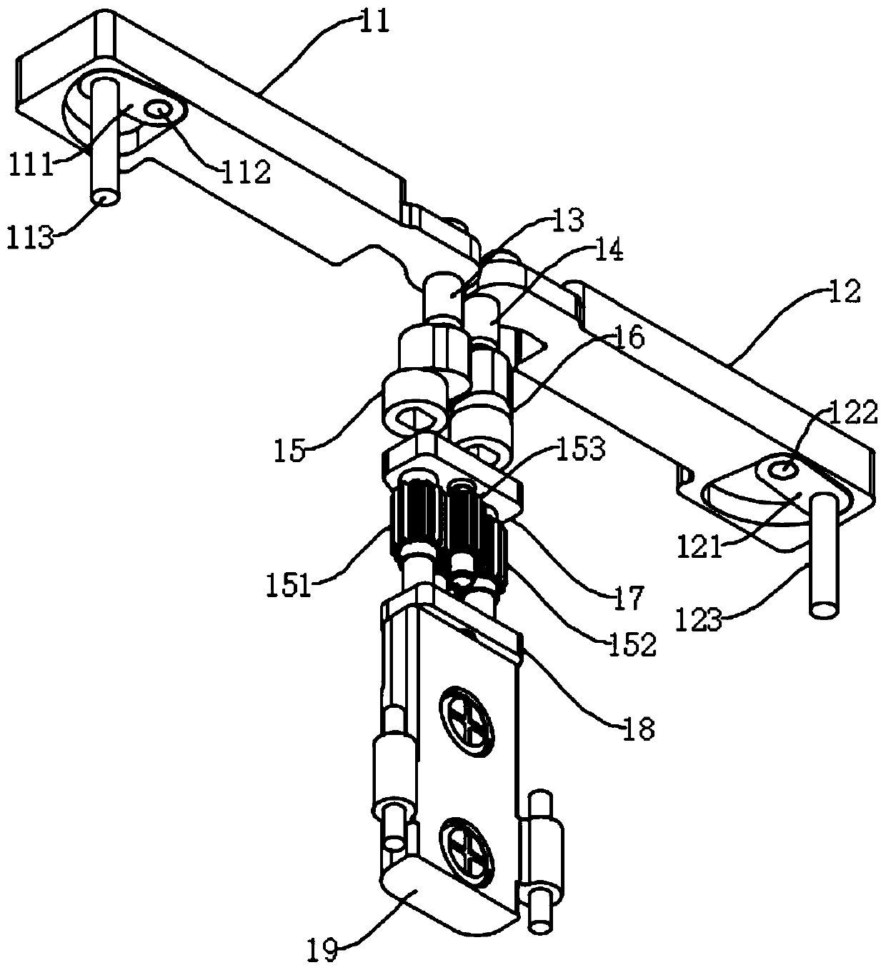 Rotating shaft mechanism for folding screen, folding screen assembly and foldable mobile terminal